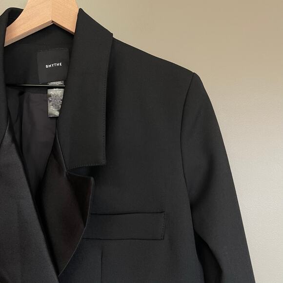 Smythe Oversized Double-Breasted Tux Blazer Black Size Small Oversized Chic Sexy - Picture 7 of 15